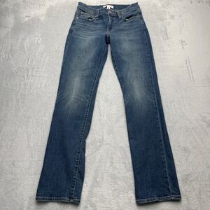 Lucky Brand Sweet Mid Rise Straight Leg Jeans Womens 4 27 Blue Wash